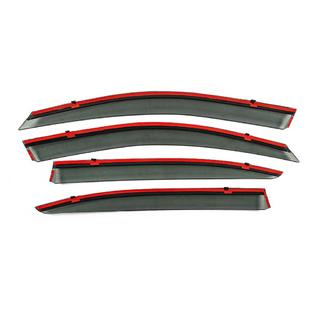 Déflecteurs de Vitres avec Moulure Chromée Niken Luxury (SD, 4 pcs) Skoda Octavia II A5 2006-2010 photo 4