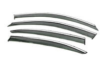 Skoda Octavia II A5 2010-2013 Déflecteurs de Vitres avec Moulure Chromée Niken Luxury (SD, 4 pcs) photo 3