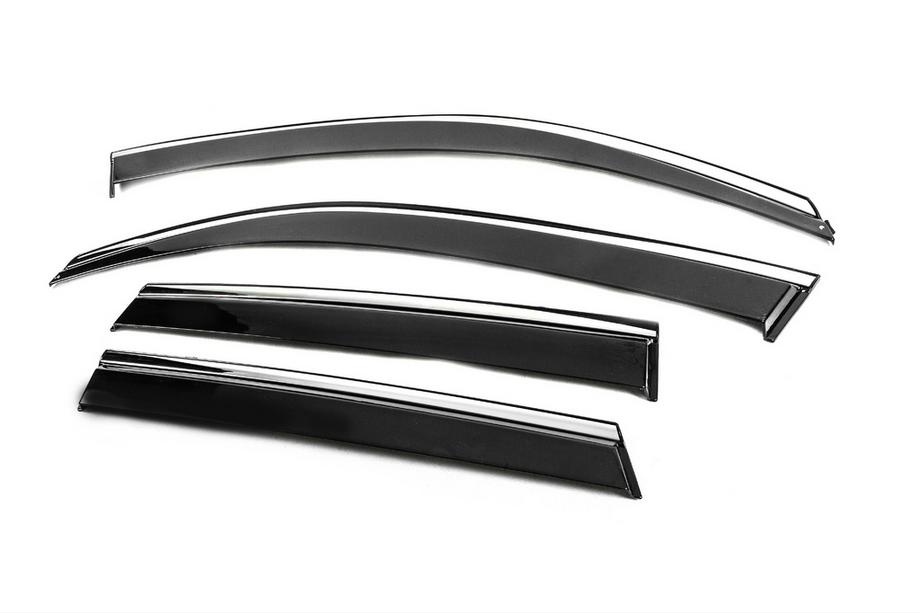 Suzuki Vitara 2015- Deflecteurs de Vitres avec Moulure Chromee Niken Luxury (4 pcs) Photo 2