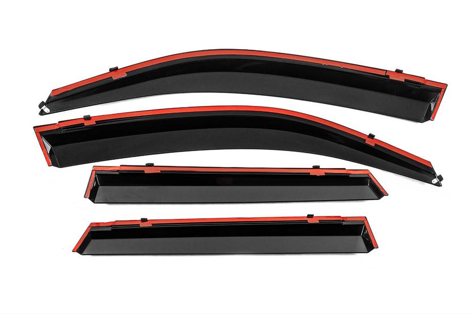 Suzuki Vitara 2015- Deflecteurs de Vitres avec Moulure Chromee Niken Luxury (4 pcs) Photo 3