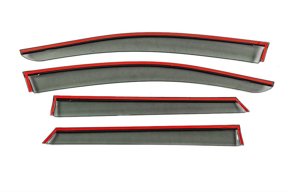 Toyota bZ4X 2022- Deflecteurs de Vitres avec Moulure Chromee Niken Luxury (4 pcs) Photo 3