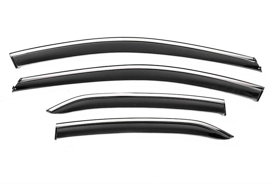 Toyota Camry 2017–2023 Deflecteurs de Vitres avec Moulure Chromee Niken Luxury (4 pcs) Photo 1