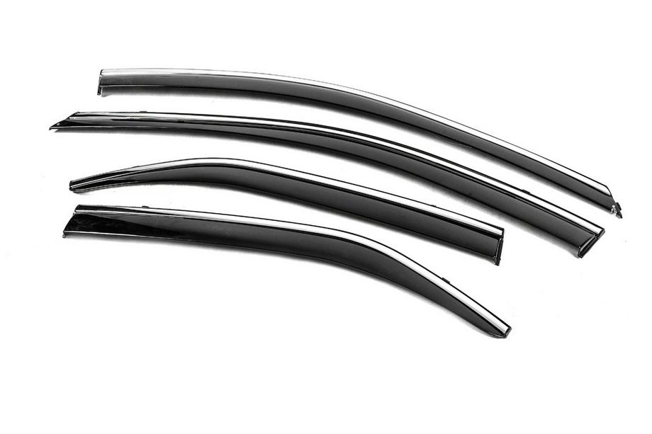 Toyota Camry 2011–2017 Déflecteurs de Vitres avec Moulure Chromée Niken Luxury (2011-2017 EU / 2011-2014 USA, 4 pcs) Photo 2
