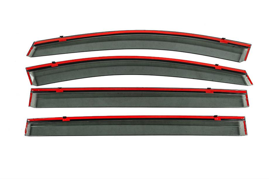 Volkswagen Sharan 2010-2023 Deflecteurs de Vitres avec Moulure Chromee Niken Luxury (4 pcs) Photo 3