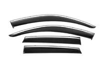 Volkswagen Touareg 2018- Deflecteurs de Vitres avec Moulure Chromee Niken Luxury (4 pcs) photo 1