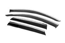 Volkswagen Touareg 2018- Deflecteurs de Vitres avec Moulure Chromee Niken Luxury (4 pcs) photo 2