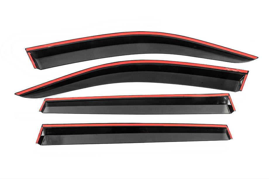 Volkswagen Tiguan 2016-2023 Deflecteurs de Vitres avec Moulure Chromee Niken Luxury (4 pcs) Photo 4