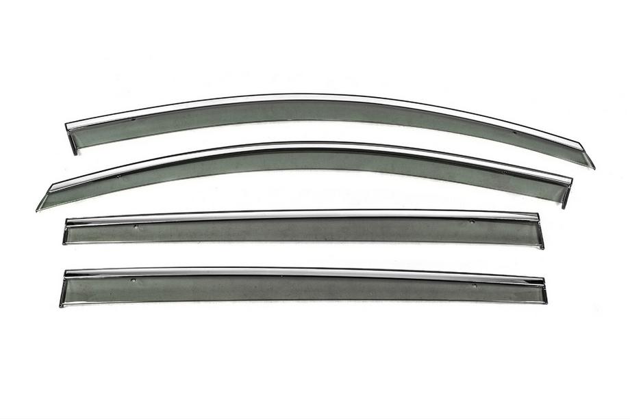 Volkswagen Touran 2010-2015 Deflecteurs de Vitres avec Moulure Chromee Niken Luxury (4 pcs) Image