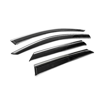 Deflecteurs de Vitres avec Moulure Chromee Niken Luxury (4 pcs) photo 3