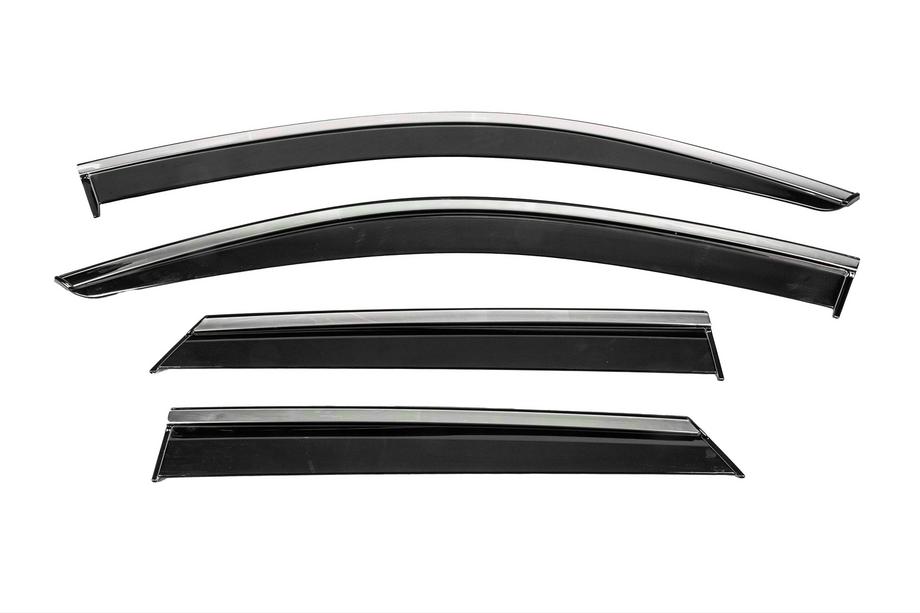 Volkswagen T-Cross 2019- Deflecteurs de Vitres avec Moulure Chromee Niken Luxury (4 pcs) Photo 1