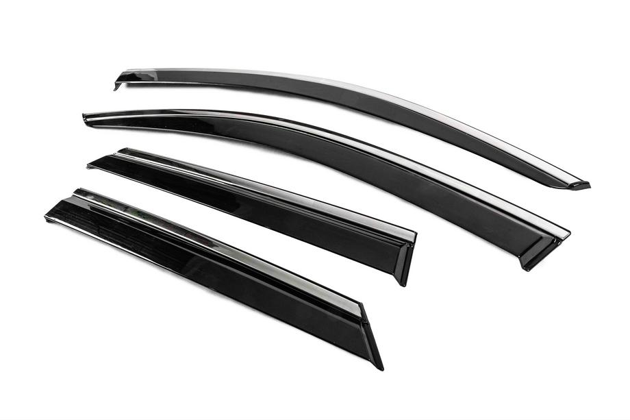 Volkswagen T-Cross 2019- Deflecteurs de Vitres avec Moulure Chromee Niken Luxury (4 pcs) Photo 2