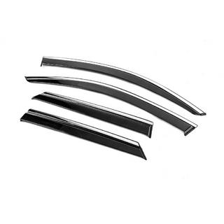 Deflecteurs de Vitres avec Moulure Chromee Niken Luxury (4 pcs) photo 2