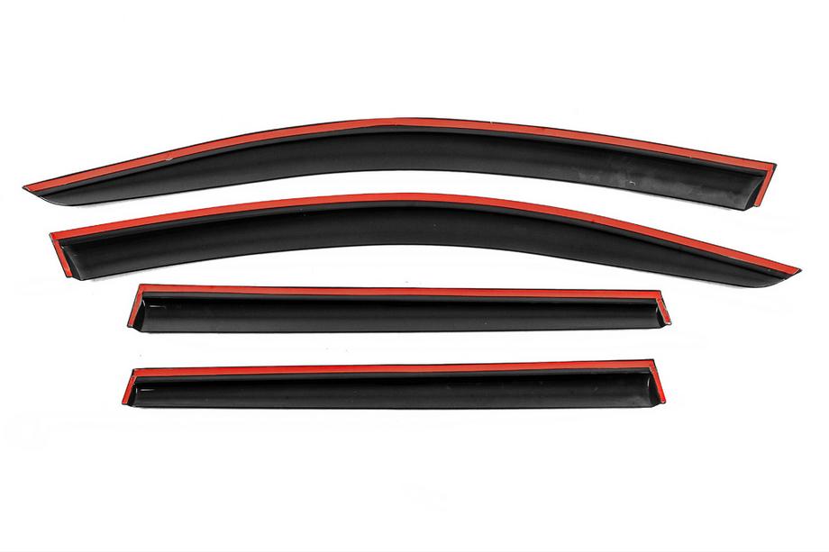 Volkswagen Passat B7 2012-2015 Déflecteurs de Vitres avec Moulure Chromée Niken Luxury (SW, 4 pcs) Photo 3