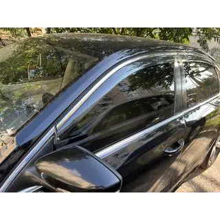 Déflecteurs de Vitres avec Moulure Chromée Niken Luxury (USA, 4 pcs)