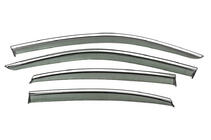Volkswagen Passat B9 2023- Déflecteurs de vitres avec baguette chromée Niken Luxury (pour Berline, 4 pcs) photo 1