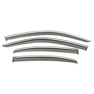 Déflecteurs de vitres avec baguette chromée Niken Luxury (pour Berline, 4 pcs) photo 1