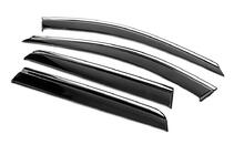 Volvo XC90 2002-2014 Deflecteurs de Vitres avec Moulure Chromee Niken Luxury (4 pcs) photo 3