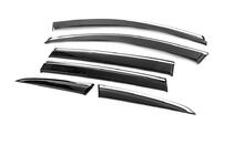 Honda CRV 2017-2022 Déflecteurs de vitres avec moulure chromée Niken Luxury (6 pcs) photo 2