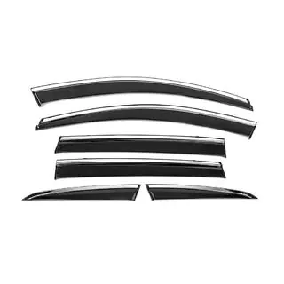 Déflecteurs de vitres avec moulure chromée Niken Luxury (6 pcs)