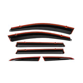 Déflecteurs de vitres avec moulure chromée Niken Luxury (6 pcs) Honda CRV 2017-2022 photo 3