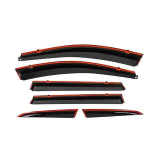 Déflecteurs de vitres avec moulure chromée Niken Luxury (6 pcs) photo 3