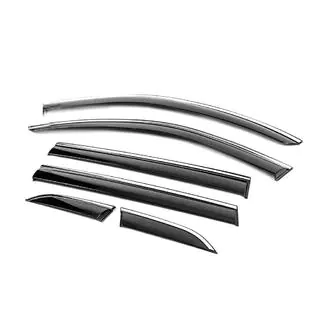 Déflecteurs de vitres avec moulure chromée Niken Luxury (6 pcs) photo 2