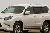 Lexus GX460 2009-2023 Déflecteurs de vitres avec moulure chromée Niken Luxury (6 pcs) photo 1