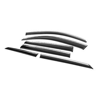 Déflecteurs de vitres avec moulure chromée Niken Luxury (6 pcs) Lexus GX460 2009-2023 photo 4