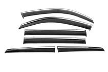 Lexus LX570/450d 2008-2022 Déflecteurs de Vitres avec Moulure Chromée Niken Luxury (2008-2015, 6 pcs) photo 2