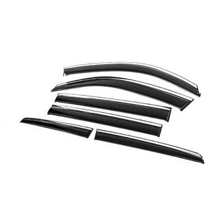 Déflecteurs de Vitres avec Moulure Chromée Niken Luxury (2008-2015, 6 pcs) photo 4