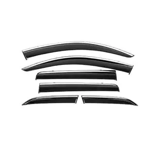 Déflecteurs de vitres avec moulure chromée Niken Luxury (6 pcs) photo 1
