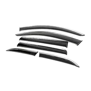 Déflecteurs de vitres avec moulure chromée Niken Luxury (6 pcs) photo 2