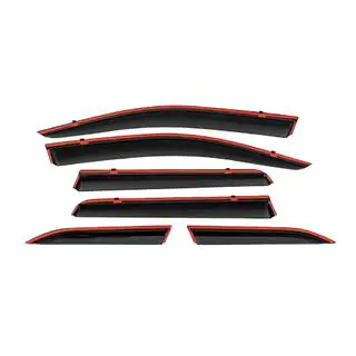 Déflecteurs de vitres avec moulure chromée Niken Luxury (6 pcs) photo 3