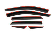Nissan Qashqai 2021- Déflecteurs de vitres avec moulure chromée Niken Luxury (6 pcs) photo 3