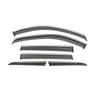 Déflecteurs de Vitres avec Moulure Chromée Niken Luxury (Pour X-trail, 6 pcs) Nissan X-trail T33/Rogue 2022- photo 1