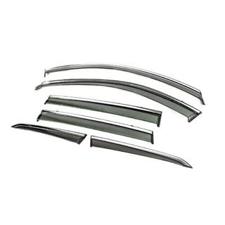 Déflecteurs de Vitres avec Moulure Chromée Niken Luxury (Pour X-trail, 6 pcs) Nissan X-trail T33/Rogue 2022- photo 2