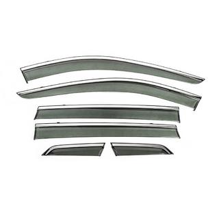 Déflecteurs de vitres avec moulure chromée Niken Luxury (6 pcs) photo 3
