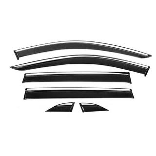 Déflecteurs de vitres avec moulure chromée Niken Luxury (6 pcs) photo 2