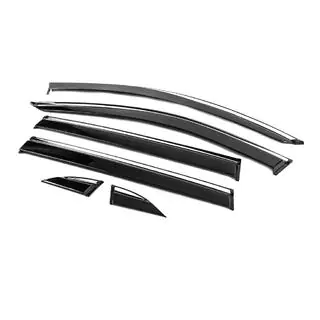 Déflecteurs de vitres avec moulure chromée Niken Luxury (6 pcs) photo 3