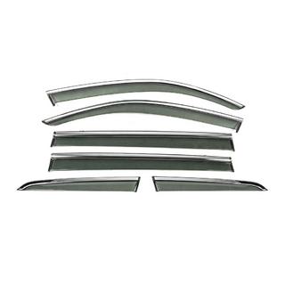 Déflecteurs de vitres avec moulure chromée Niken Luxury (6 pcs) photo 2