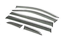 Volkswagen Tiguan 2016-2023 Déflecteurs de Vitres avec Moulure Chromée Niken Luxury (Long, 6 pcs) photo 2