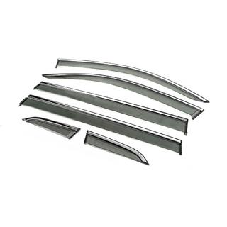 Déflecteurs de Vitres avec Moulure Chromée Niken Luxury (Long, 6 pcs) photo 2