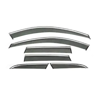 Déflecteurs de vitres avec moulure chromée Niken Luxury (6 pcs)