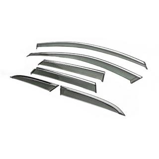 Déflecteurs de vitres avec moulure chromée Niken Luxury (6 pcs) photo 2