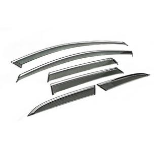 Déflecteurs de vitres avec moulure chromée Niken Luxury (6 pcs) photo 3