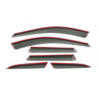 Déflecteurs de vitres avec moulure chromée Niken Luxury (6 pcs) photo 4
