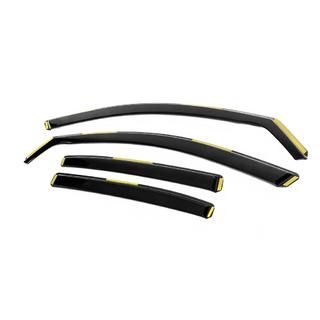 Déflecteurs de vitres (à insérer, in-channel) Niken Luxury (Liftback, 4 pcs) Skoda Octavia II A5 2010-2013 photo 2
