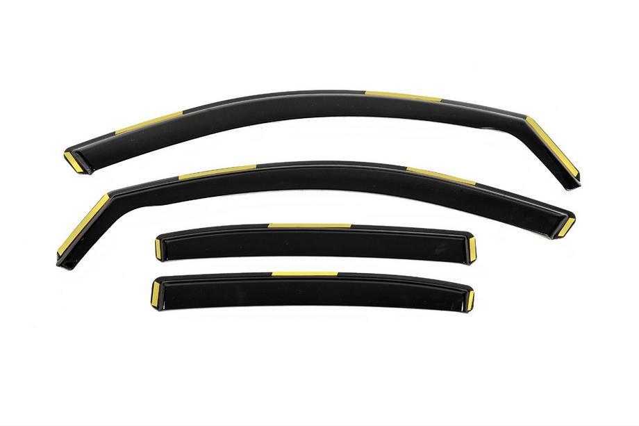 Skoda Octavia II A5 2010-2013 Déflecteurs de vitres (à insérer, in-channel) Niken Luxury (Liftback, 4 pcs) Image