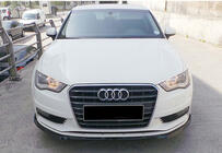 Audi A3 2012-2020 Lame avant (lip) DPT V-3 (Berline/HB, noir brillant) photo 4
