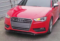 Audi A3 2012-2020 Lame avant (lip) DPT V-3 (Berline/HB, noir brillant) photo 7